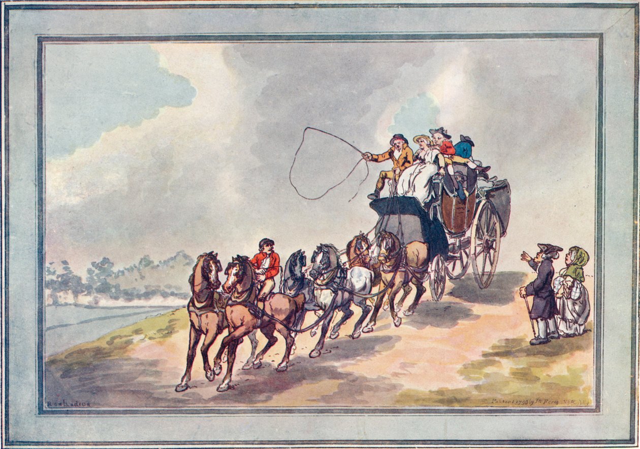 Treinador e Seis, 1907 de Thomas Rowlandson