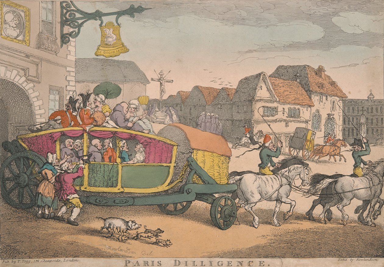 Treinador: Paris Diligence de Thomas Rowlandson
