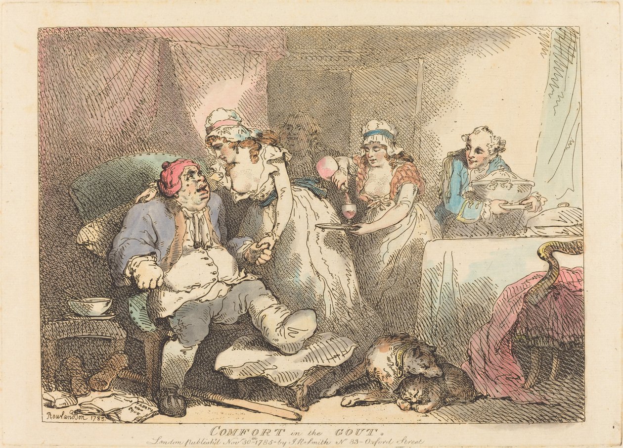 Conforto na gota de Thomas Rowlandson