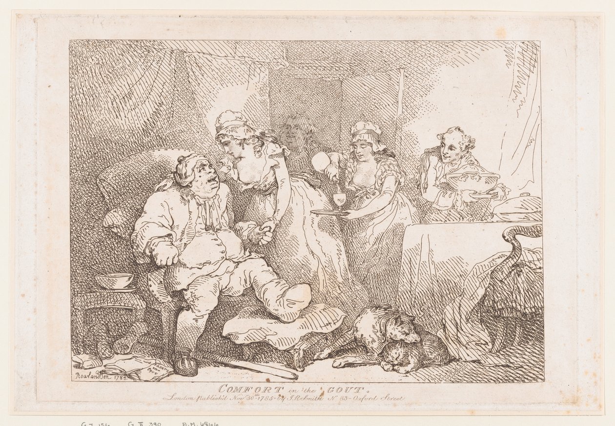 Alívio da gota de Thomas Rowlandson