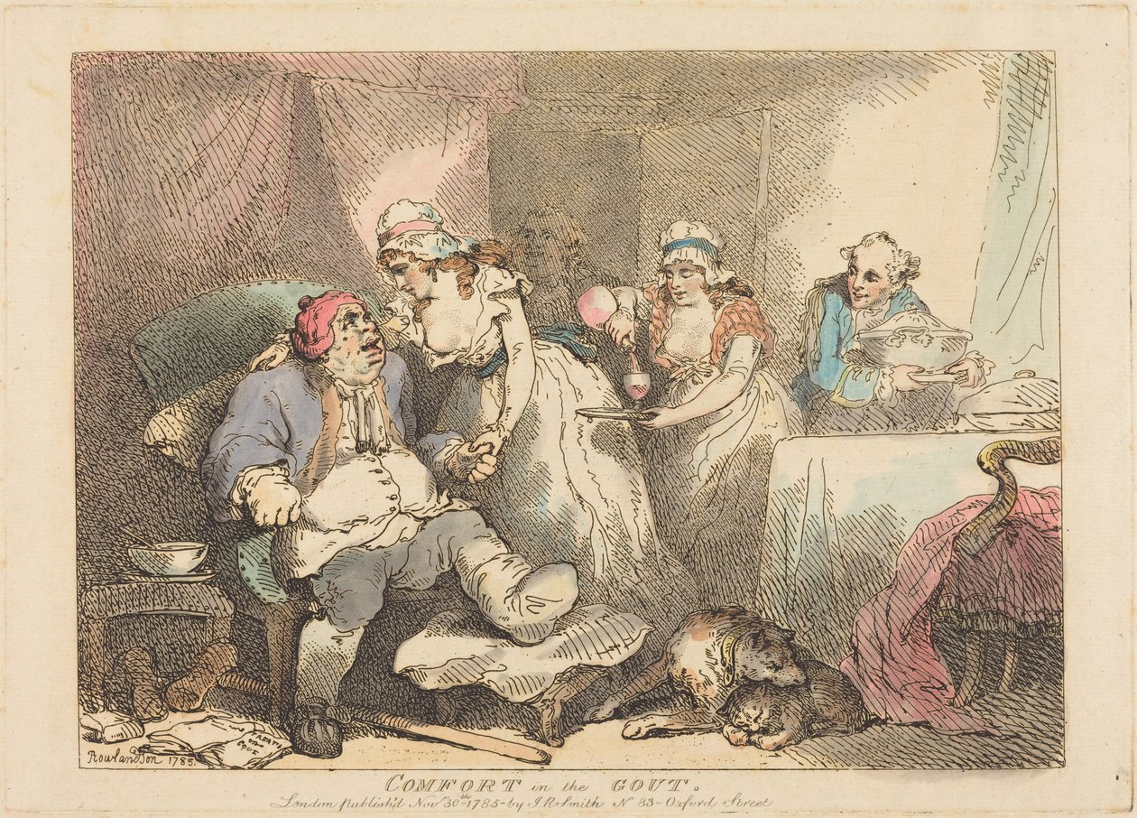 Alívio da gota de Thomas Rowlandson