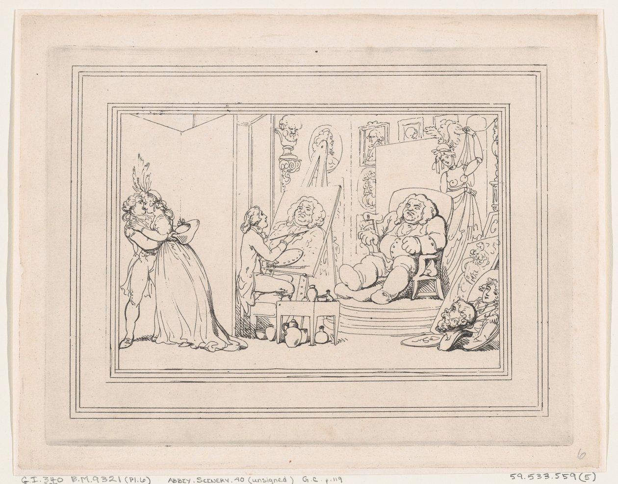 Comforts of Bath, Placa 6, 6 de janeiro de 1798., 6 de janeiro de 1798. de Thomas Rowlandson