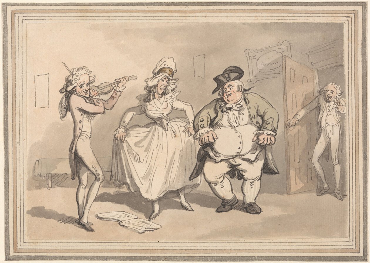 Os prazeres do banho: os preparativos antes do baile de Thomas Rowlandson