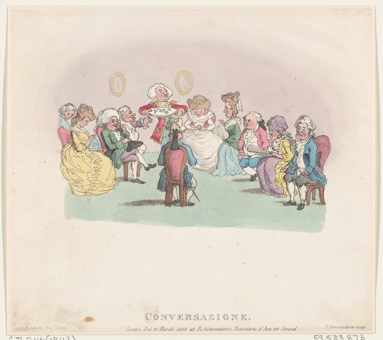 Conversação, 20 de março de 1803., 20 de março de 1803. de Thomas Rowlandson