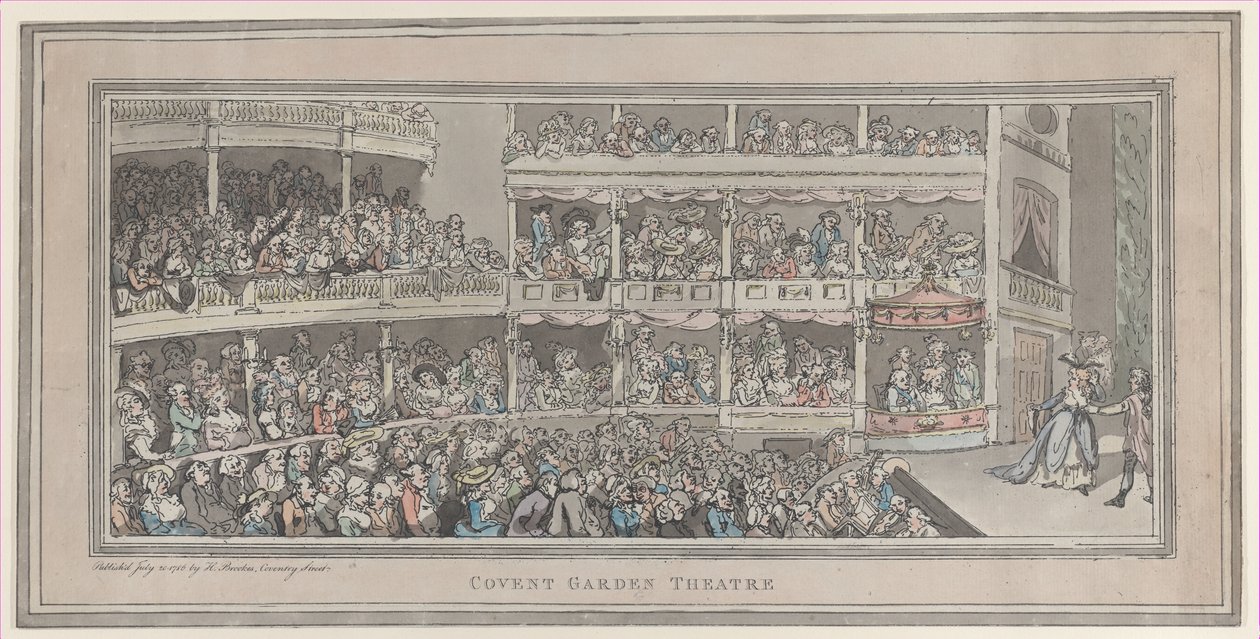 Teatro Covent Garden, 20 de julho de 1786., 20 de julho de 1786. de Thomas Rowlandson