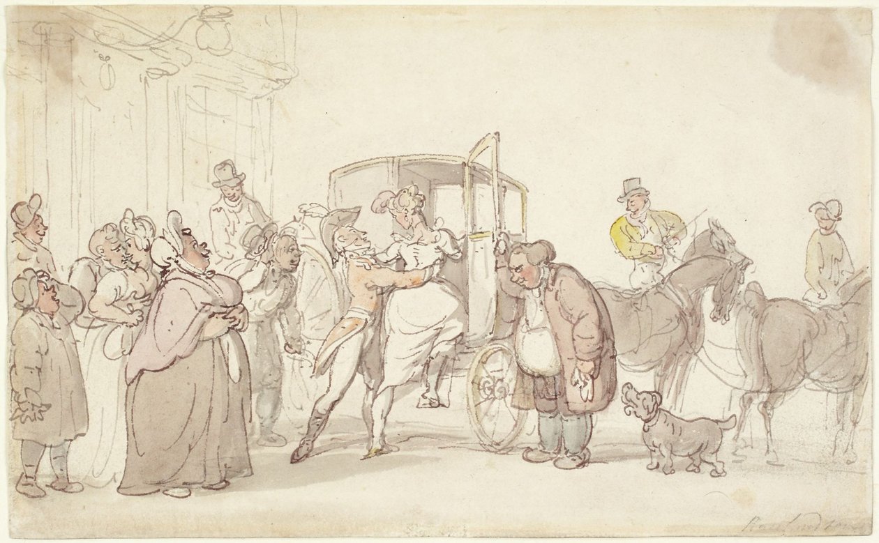 Cena de partida de Thomas Rowlandson