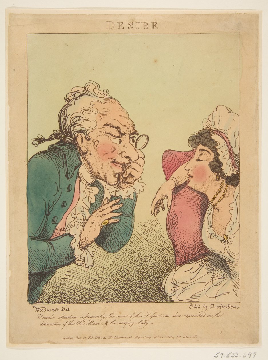 Desejo, 21 de fevereiro de 1800. de Thomas Rowlandson