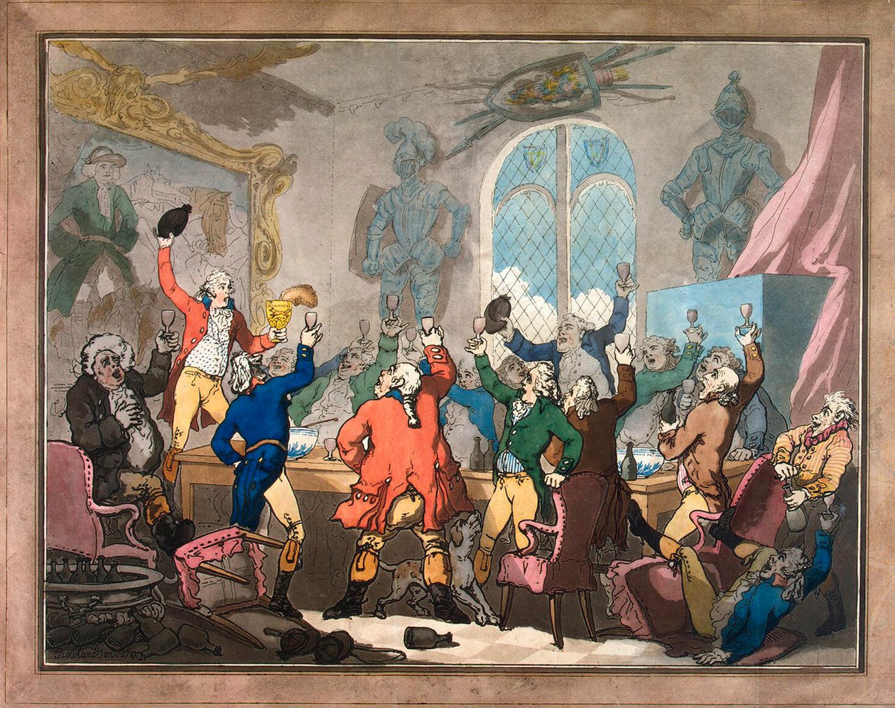 Jantar, 1787. de Thomas Rowlandson