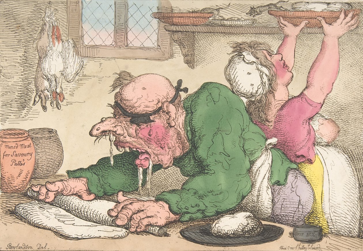 Jantares Drest in the Neaest Manner, outubro de 1811., outubro de 1811. de Thomas Rowlandson