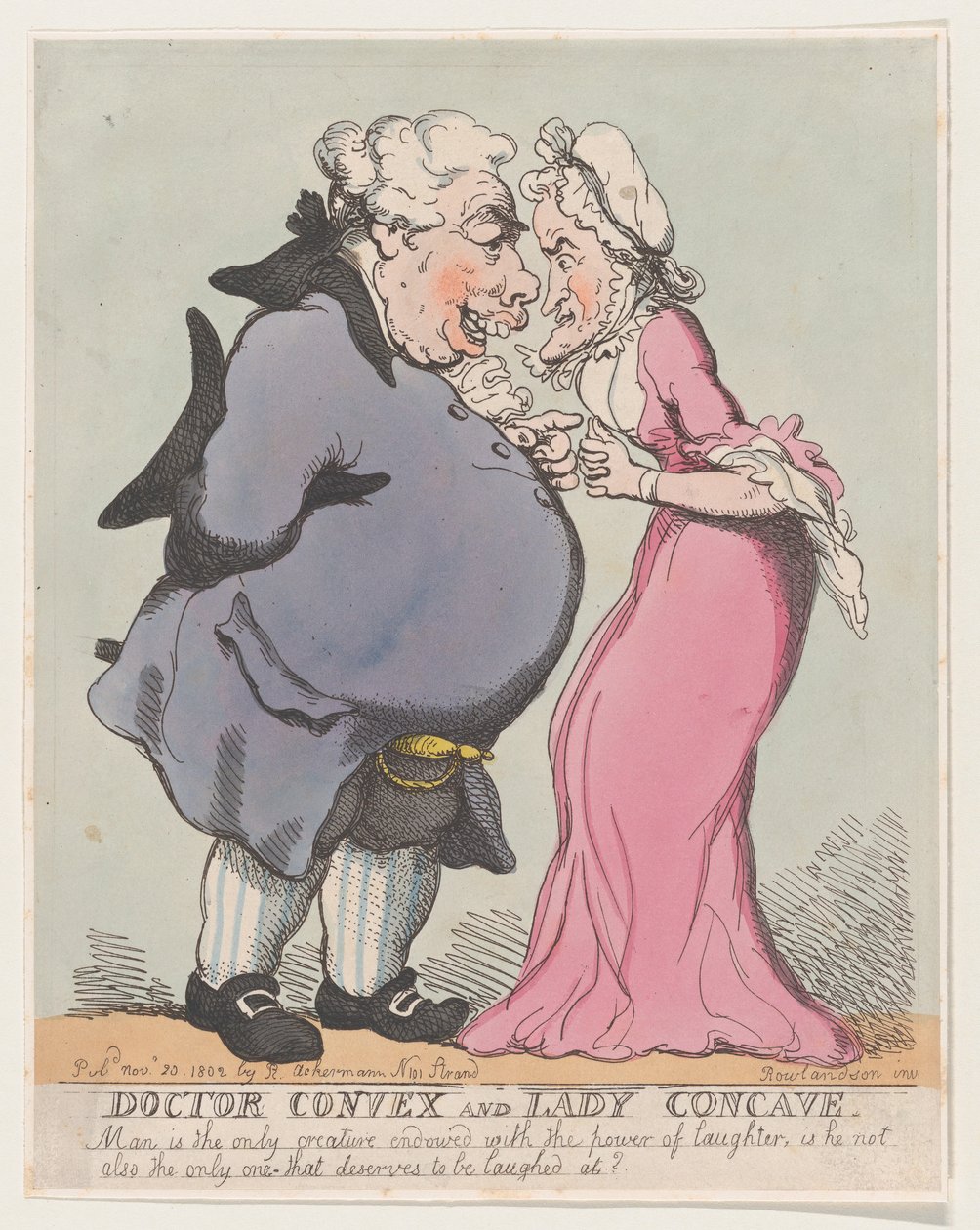 Doutor Convexo e Lady Côncavo, 20 de novembro de 1802., 20 de novembro de 1802. de Thomas Rowlandson