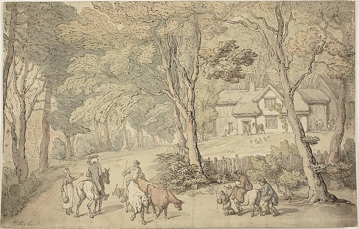 Doutor Sintaxe na Estrada de Thomas Rowlandson