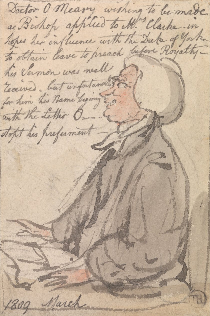 Dr. O&39;Meara Pregando de Thomas Rowlandson