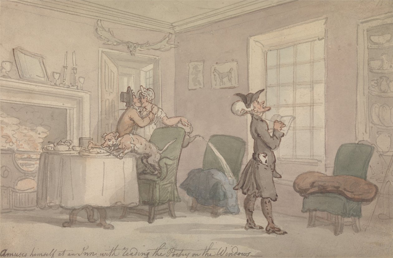 Dr. Syntax: Imitando a sagacidade da janela de Thomas Rowlandson