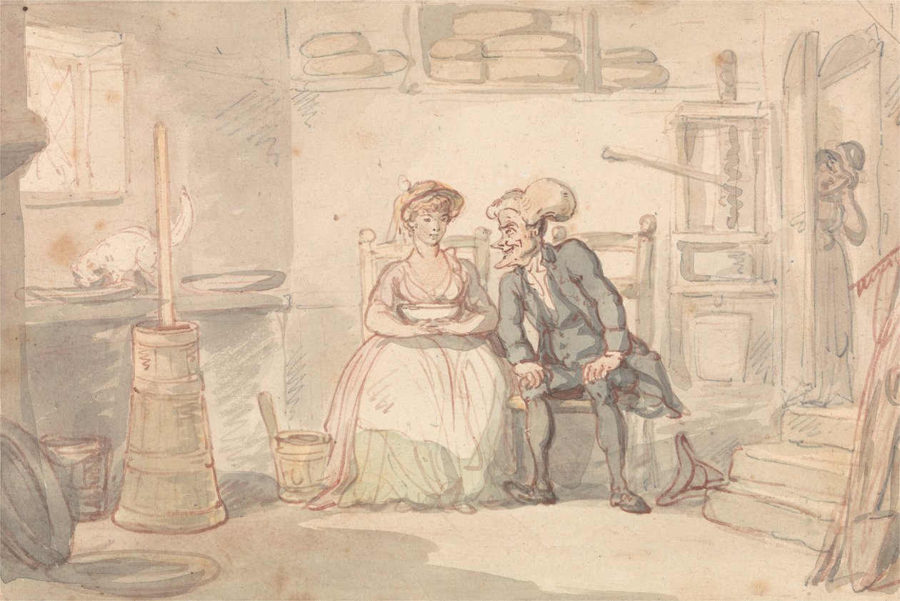 Dr. Syntax e a Leiteira de Thomas Rowlandson