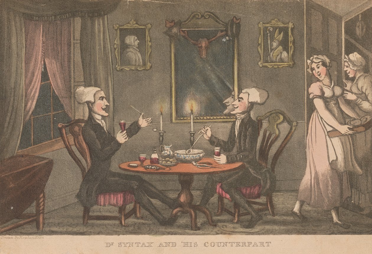 O Dr. Sintaxe e a sua Contrapartida de Thomas Rowlandson