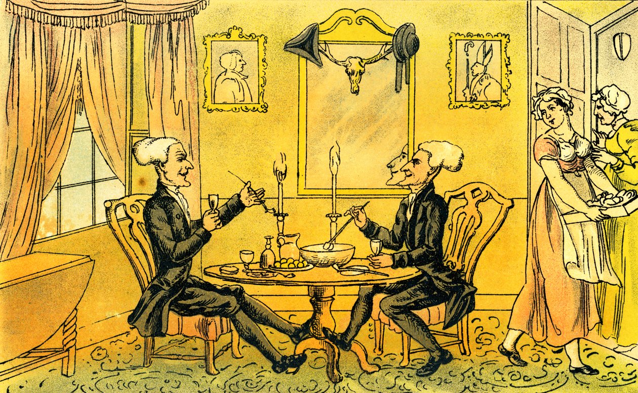 &39;Dr. Sintaxe e sua contraparte&39; de Thomas Rowlandson