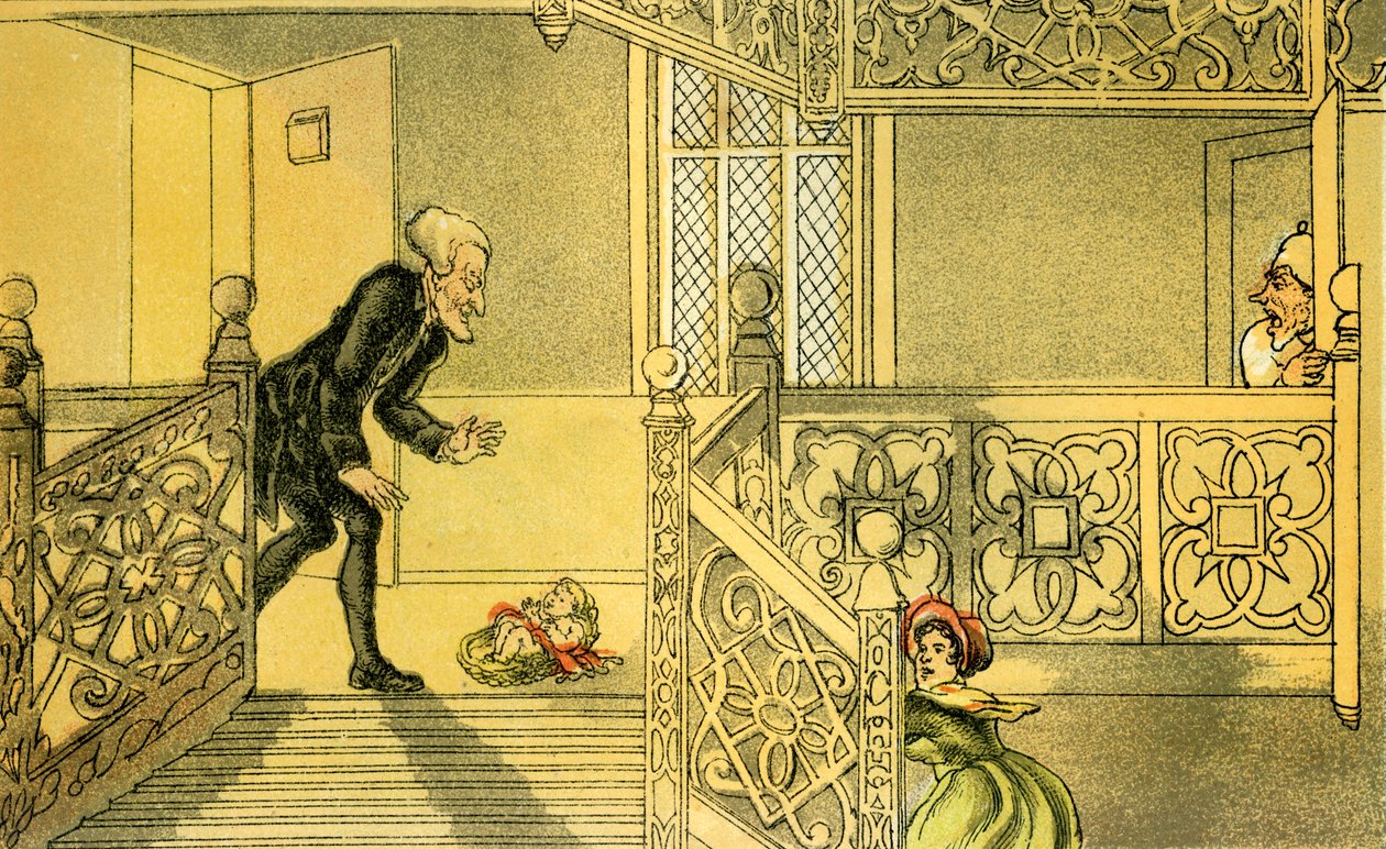 "Dr. Sintaxe e o Fundador de Thomas Rowlandson