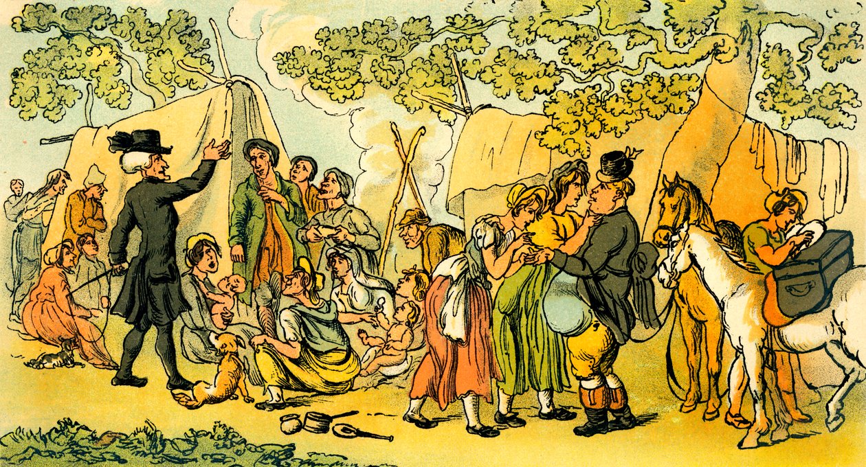 "Dr. Sintaxe e os ciganos de Thomas Rowlandson