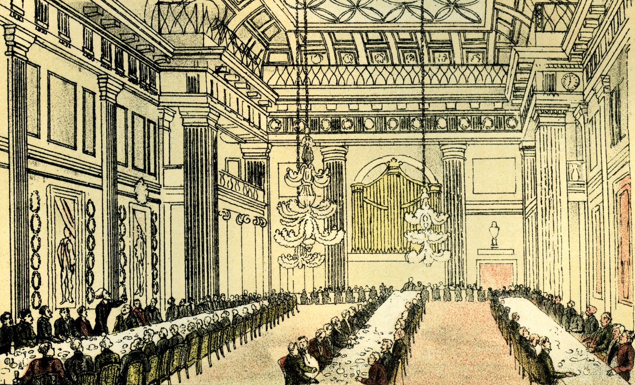 &39;Dr. Sintaxe no Freemason&39;s Hall&39; de Thomas Rowlandson
