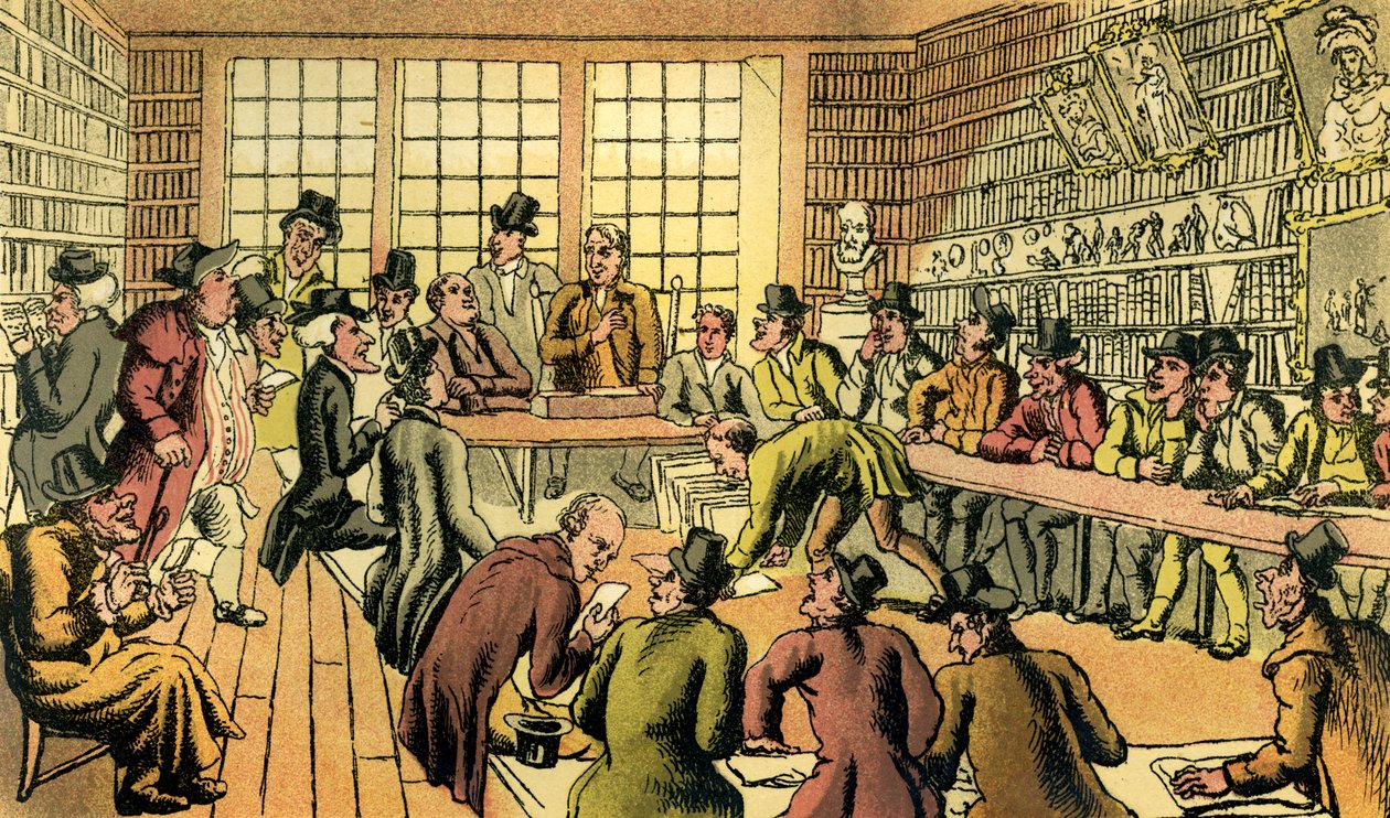 &39;Dr. Sintaxe em um leilão&39; de Thomas Rowlandson