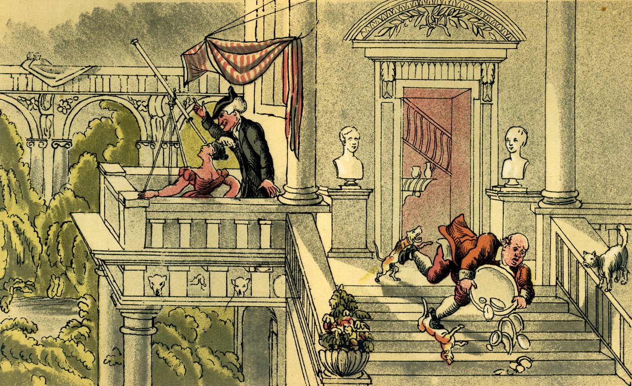 "Dr. Sintaxe de olhar para as estrelas de Thomas Rowlandson