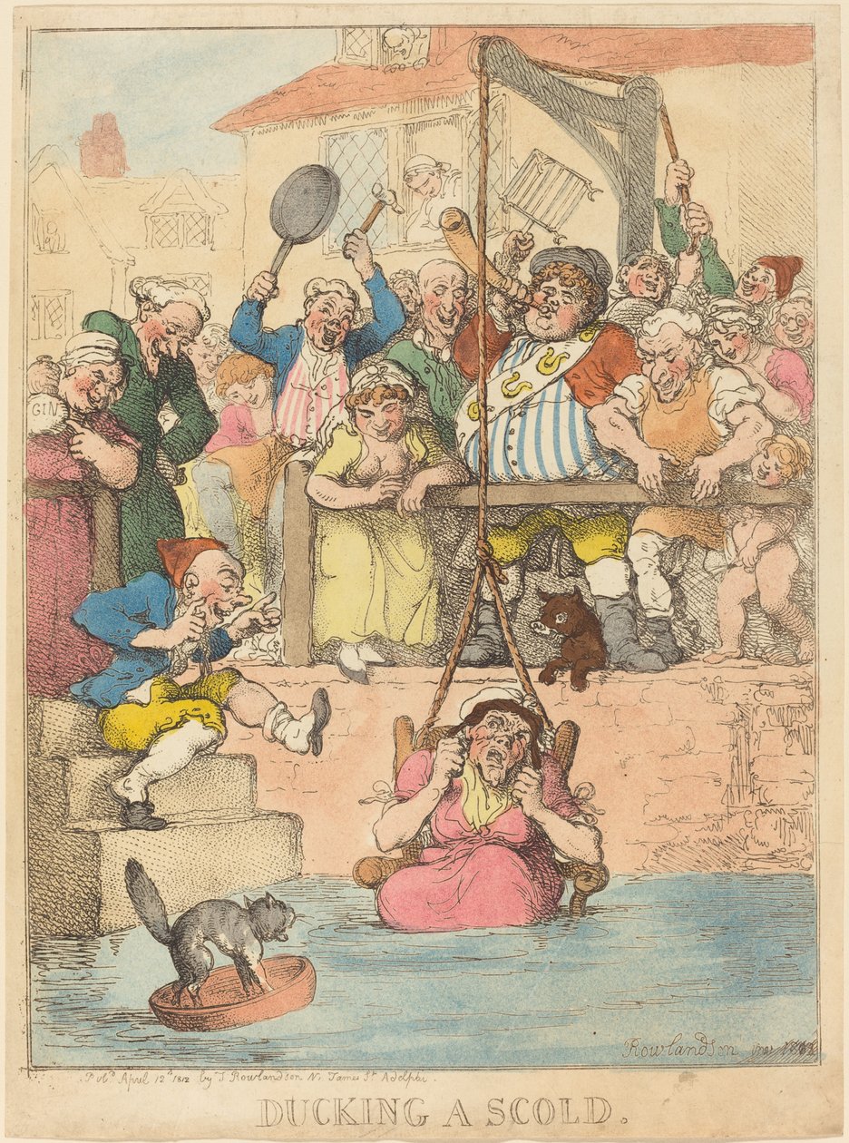 Esquivando-se de uma repreensão de Thomas Rowlandson