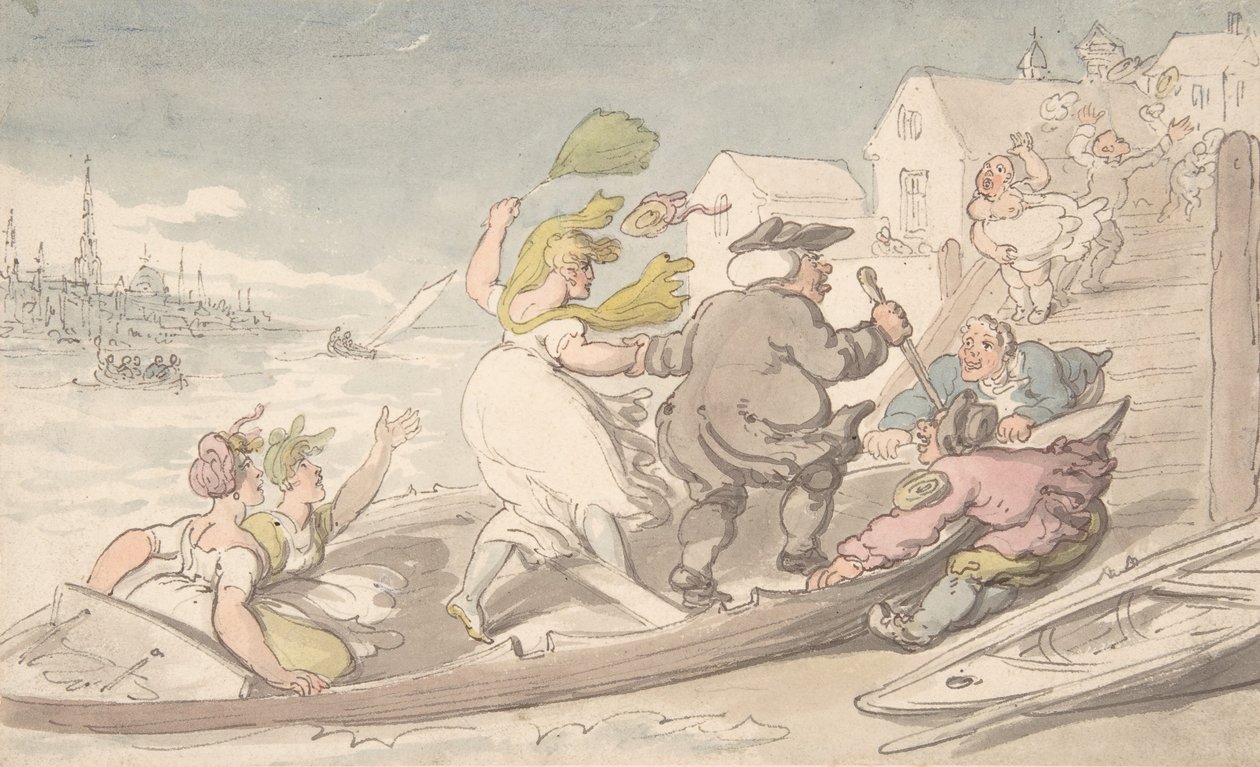 Ventos da Páscoa, ca. 1810. de Thomas Rowlandson.