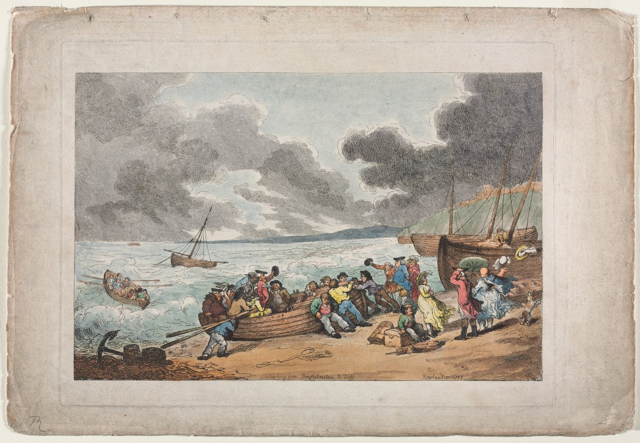 Embarcando de Brighthelmstone para Dieppe de Thomas Rowlandson