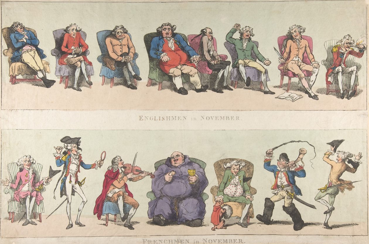ingleses em Novembro, franceses em Novembro, 25 de Novembro de 1788., 25 de Novembro de 1788. de Thomas Rowlandson