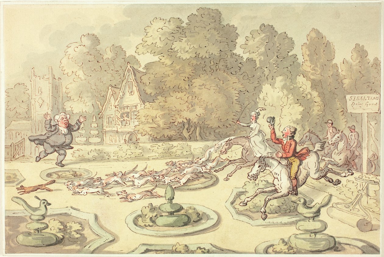 Vigário enfurecido de Thomas Rowlandson