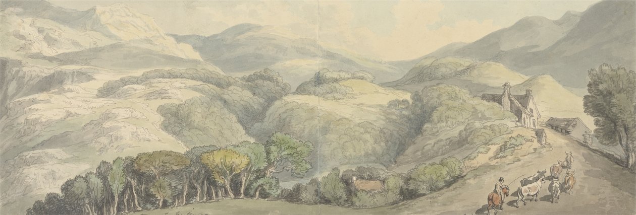 Entrada para Festiniog, País de Gales de Thomas Rowlandson