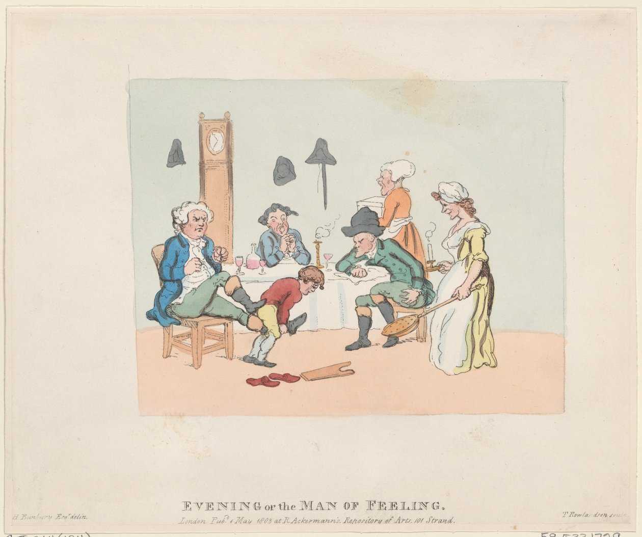 Noite, ou, o Homem de Sentimento, 1º de maio de 1803., 1º de maio de 1803. de Thomas Rowlandson