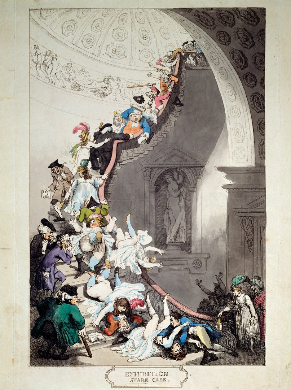 Caso de Exposição, 1811. de Thomas Rowlandson