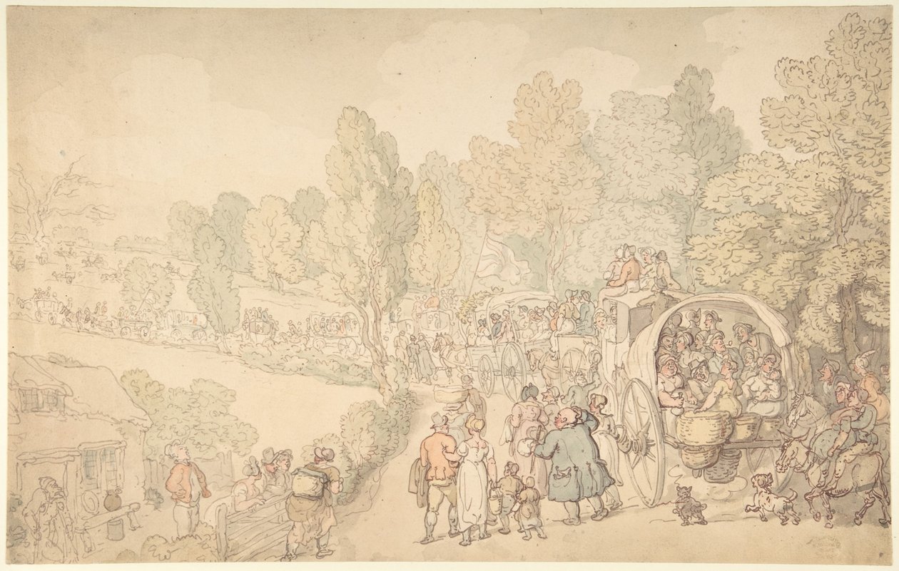 Feira de Fairlop, Essex de Thomas Rowlandson