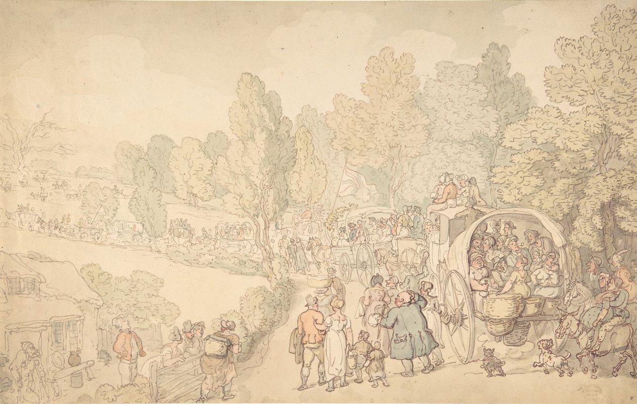 Fairlop Fair, Essex, ca. 1816. de Thomas Rowlandson