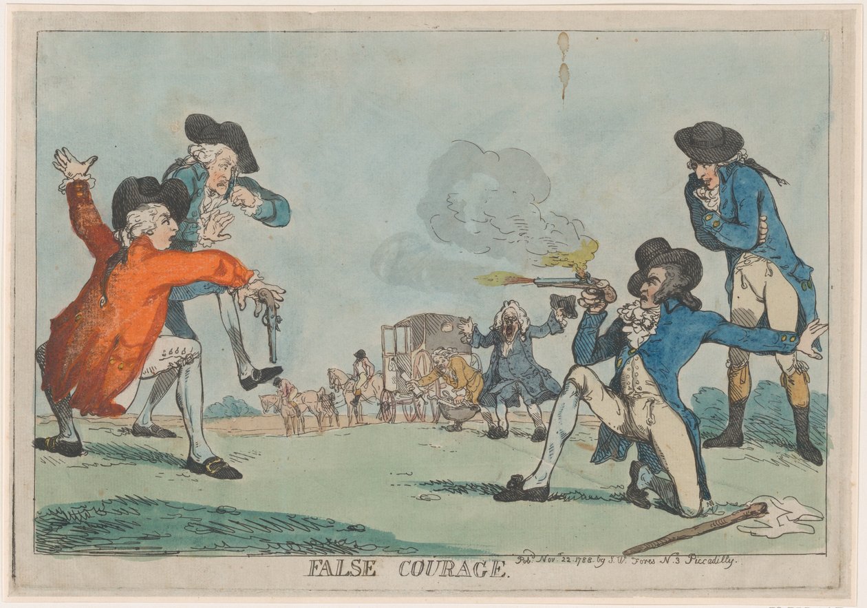 Falsa Coragem, 22 de novembro de 1788., 22 de novembro de 1788. de Thomas Rowlandson
