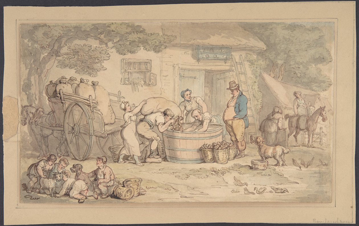Cena agrícola de Thomas Rowlandson