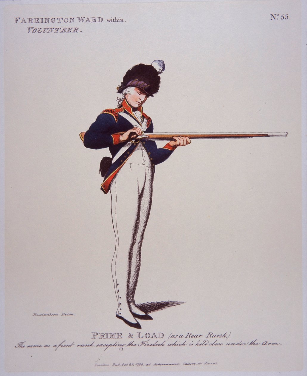 Farringdon Ward dentro do Voluntariado, Prime & Load de Thomas Rowlandson