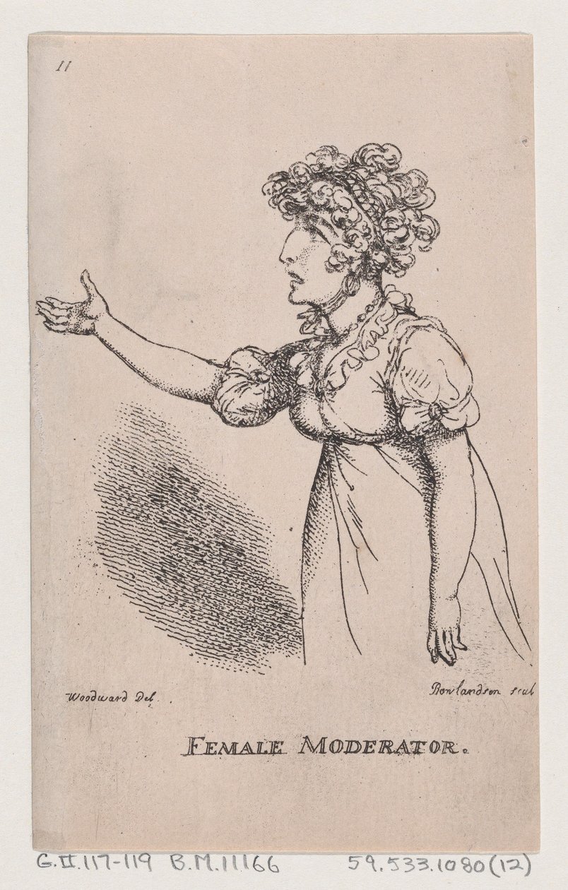 Moderadora, 1808., 1808. de Thomas Rowlandson