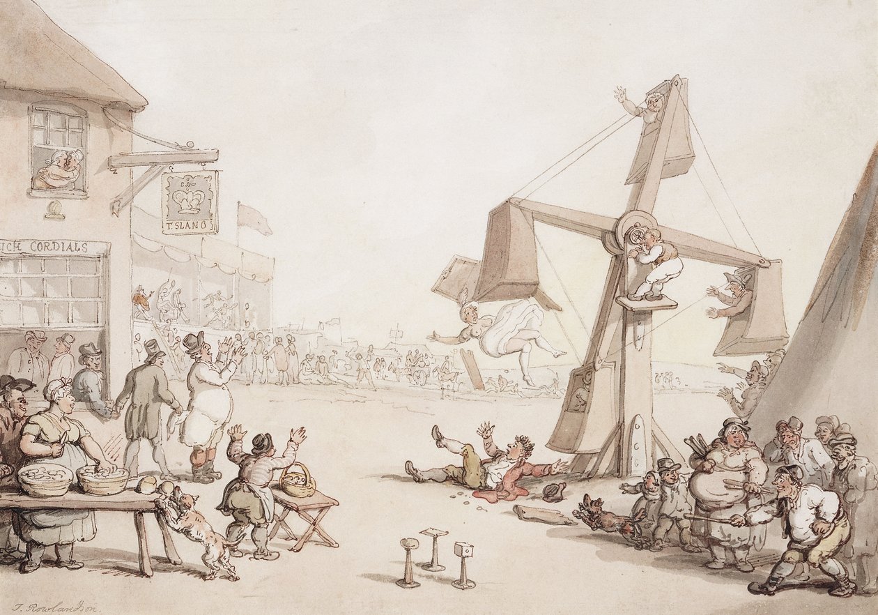 Figuras em uma feira, 1803 de Thomas Rowlandson