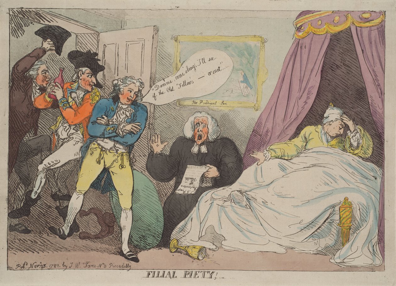 Piedade filial de Thomas Rowlandson