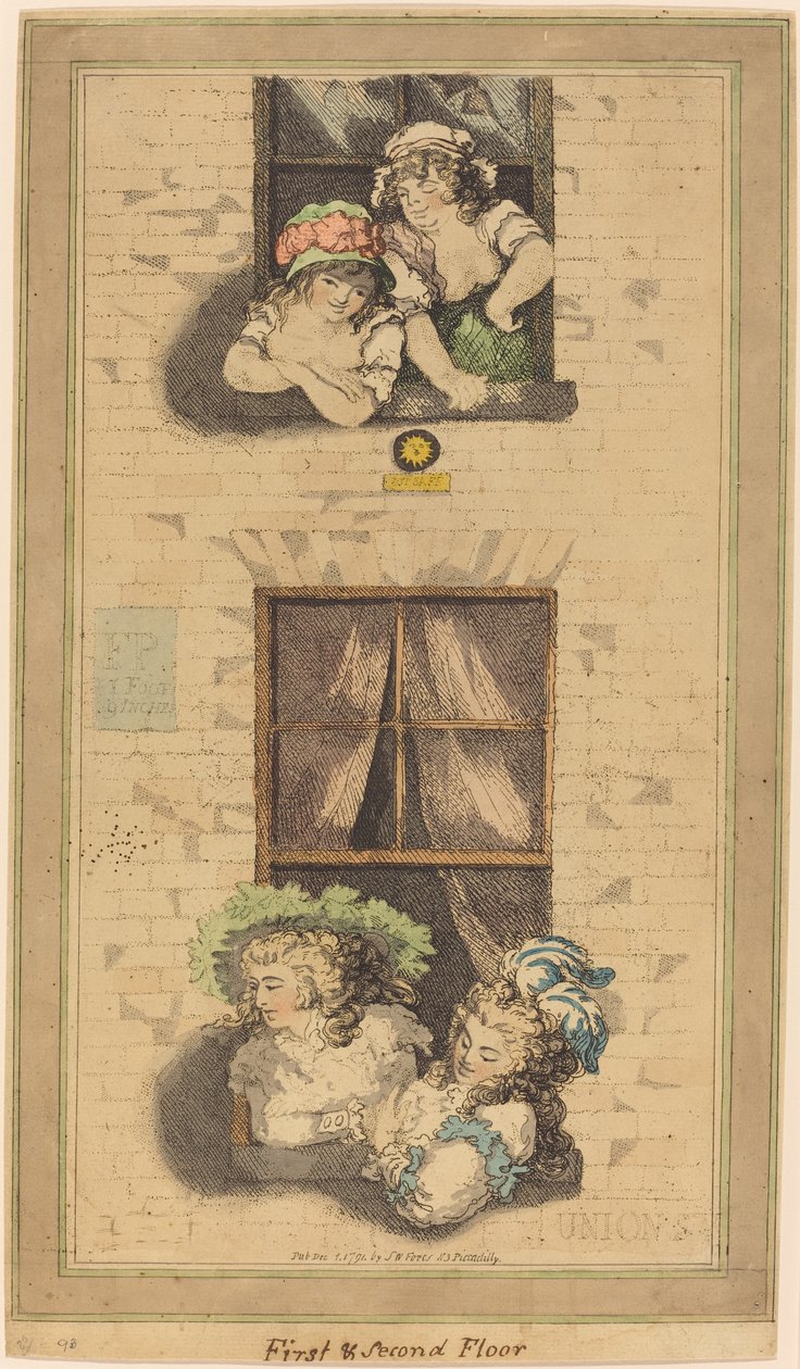 Primeiro e segundo andar de Thomas Rowlandson