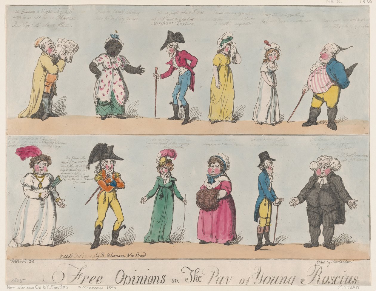 Opiniões livres sobre The Pay of Young Roscius, 26 de fevereiro de 1805., 26 de fevereiro de 1805. de Thomas Rowlandson