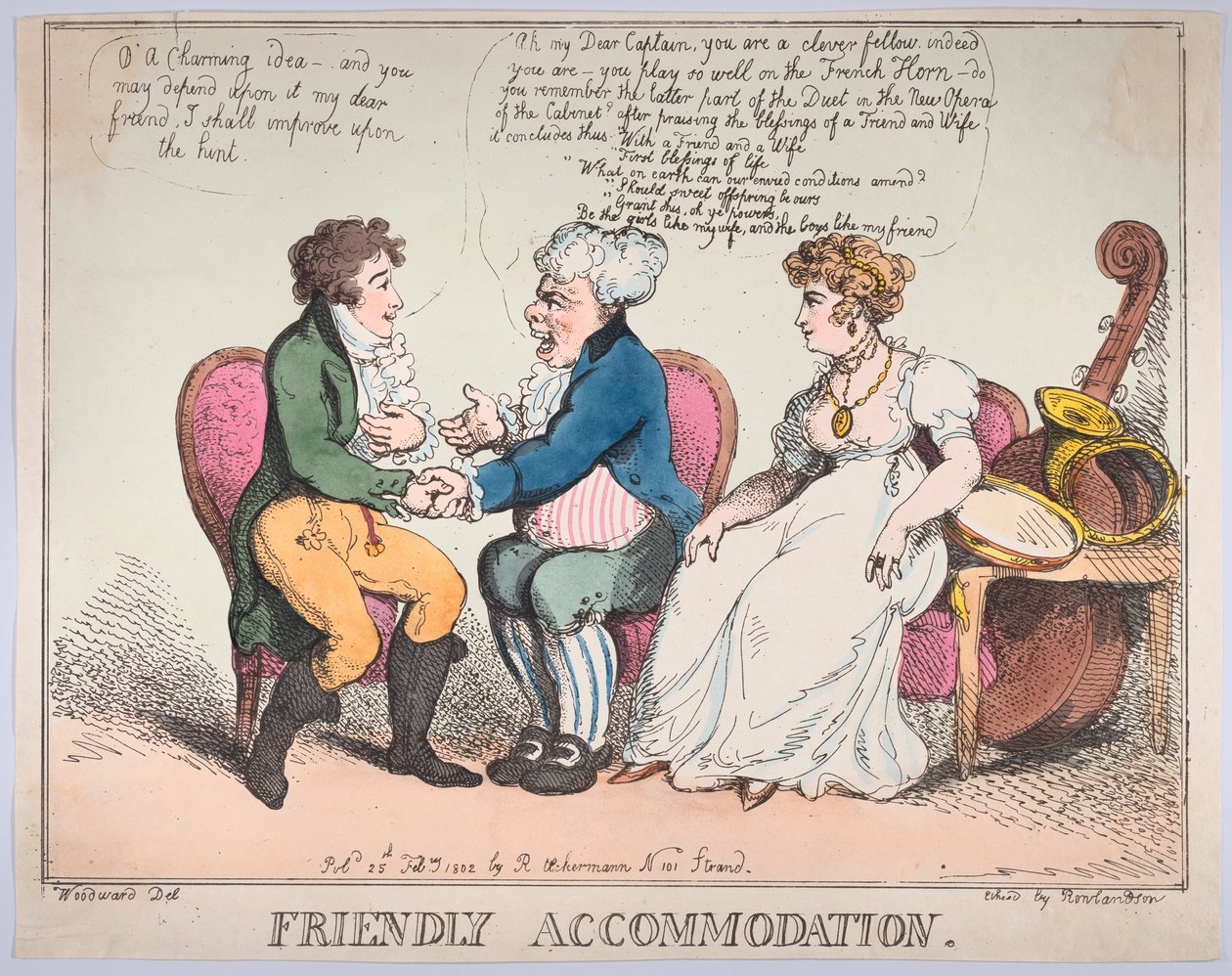 Alojamento amigável, 25 de fevereiro de 1802., 25 de fevereiro de 1802. de Thomas Rowlandson