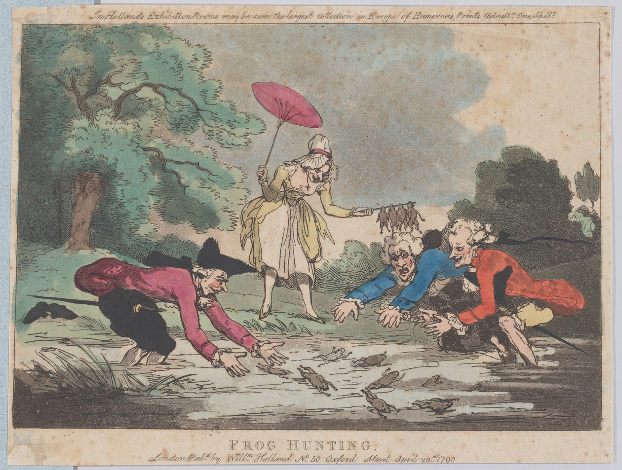 Caça ao Sapo, 20 de abril de 1790., 20 de abril de 1790. de Thomas Rowlandson
