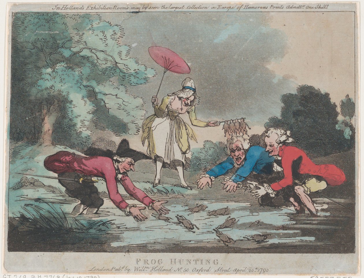 Caça ao Sapo, 20 de abril de 1790., 20 de abril de 1790. de Thomas Rowlandson