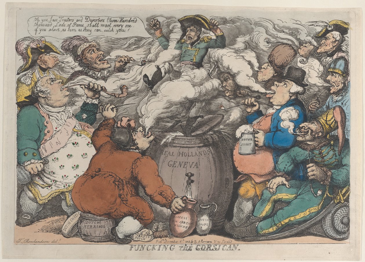 Funcking o corso, 6 de dezembro de 1813., 6 de dezembro de 1813. de Thomas Rowlandson