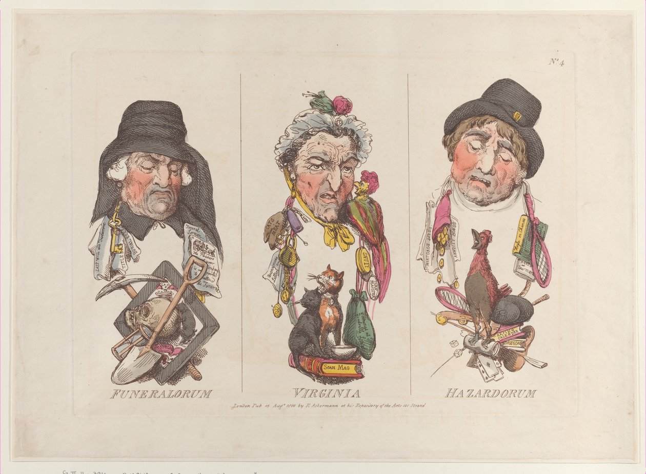 Funeralorum, Virginia, Hazardorum, 15 de Agosto de 1800, 15 de Agosto de 1800. de Thomas Rowlandson