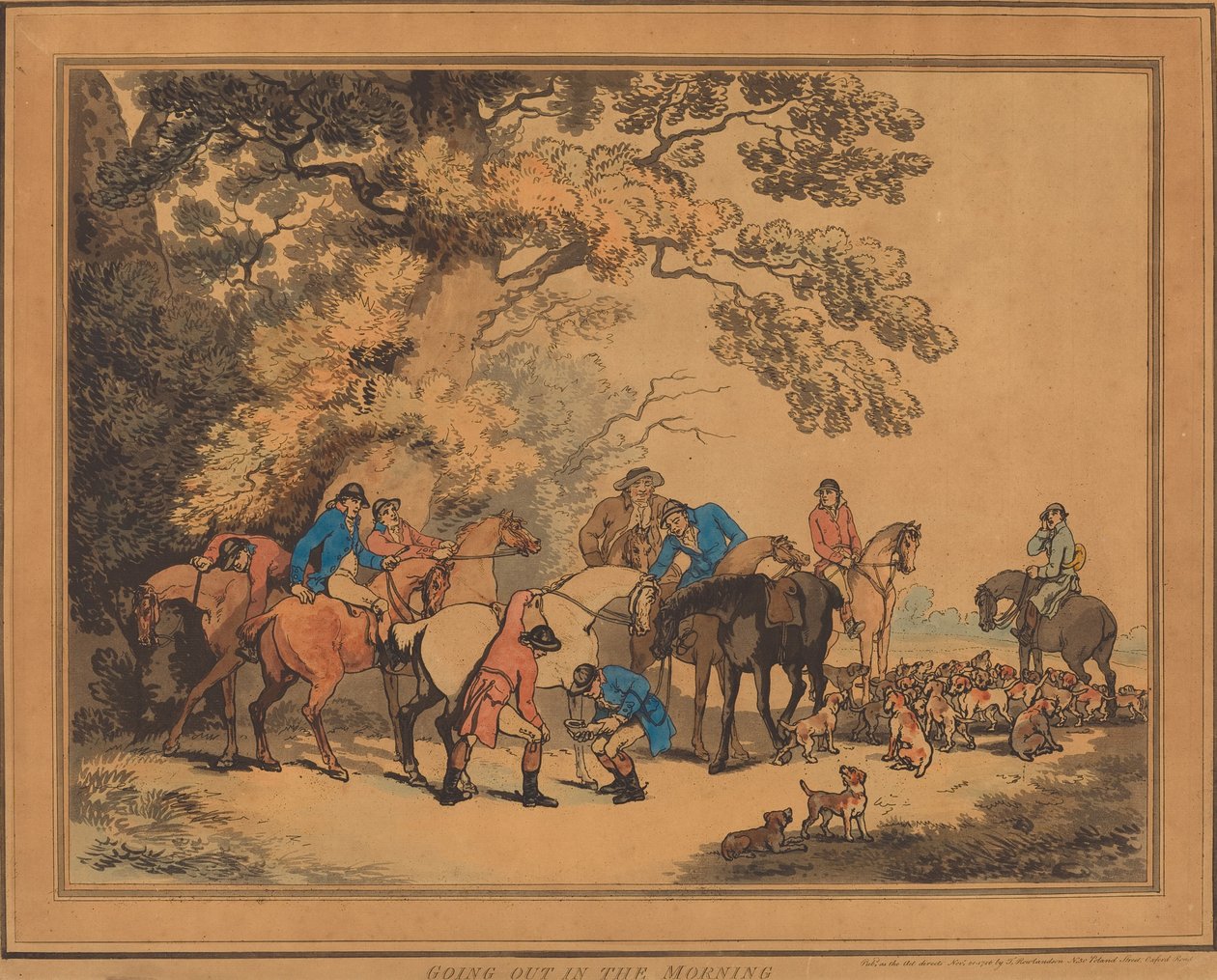 Saindo de Manhã de Thomas Rowlandson