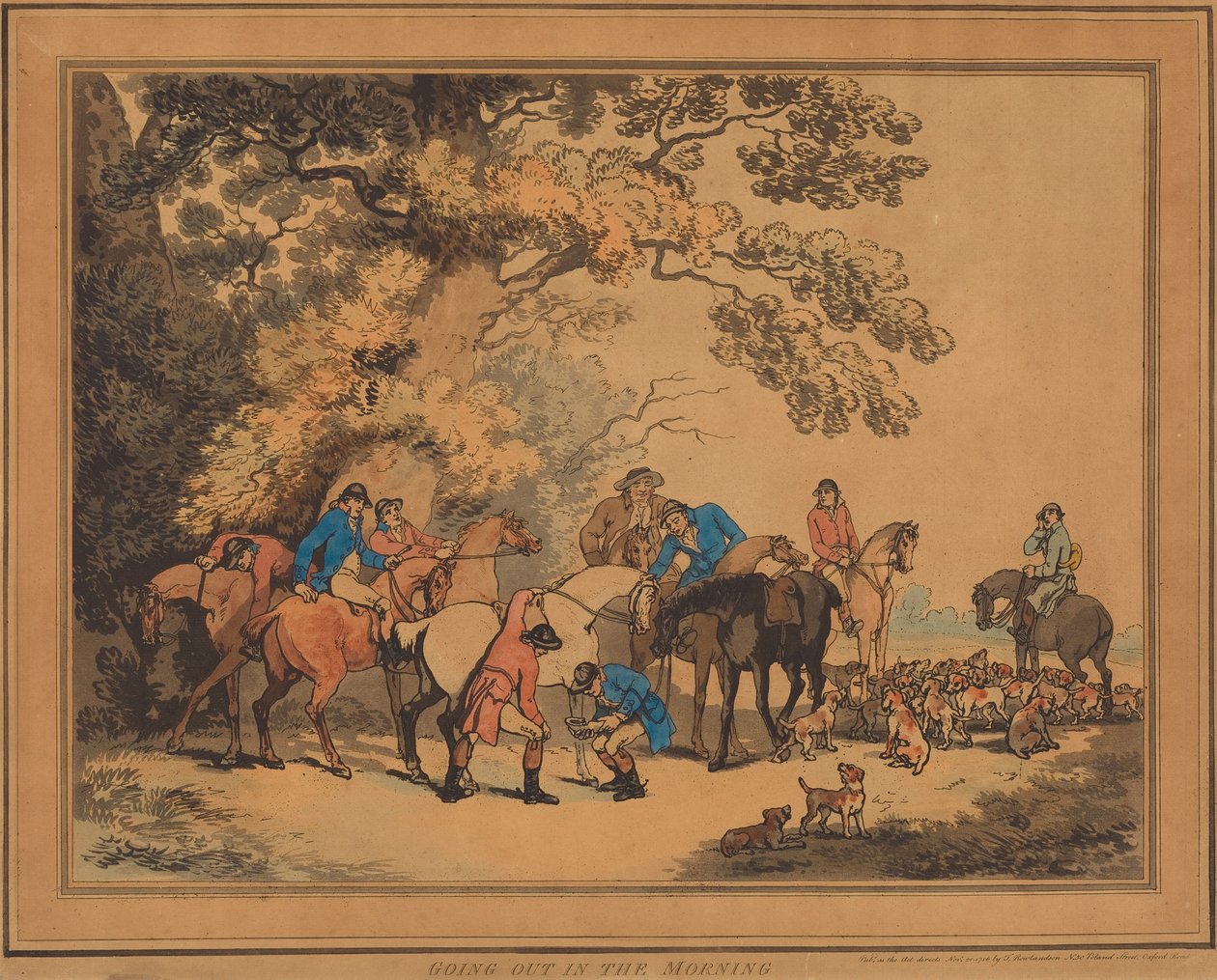Sair de manhã de Thomas Rowlandson